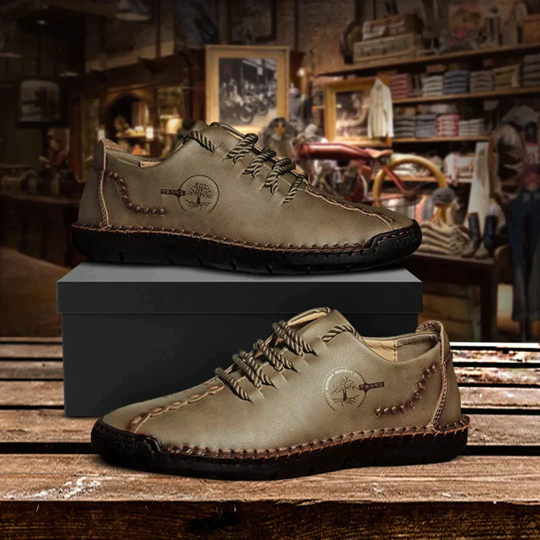 Herren Orthopädischer Lederschuh Elegant Bequem Unterstützend