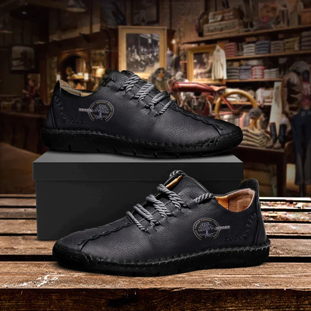 Herren Orthopädischer Lederschuh Elegant Bequem Unterstützend