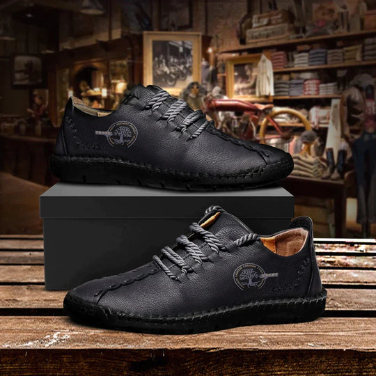 Herren Orthopädischer Lederschuh Elegant Bequem Unterstützend