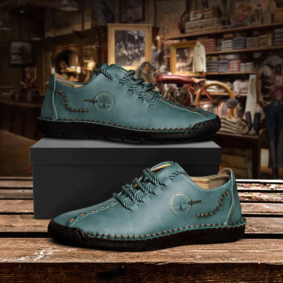 Herren Orthopädischer Lederschuh Elegant Bequem Unterstützend