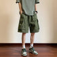 Herren Cargo Shorts mit Knöpfen