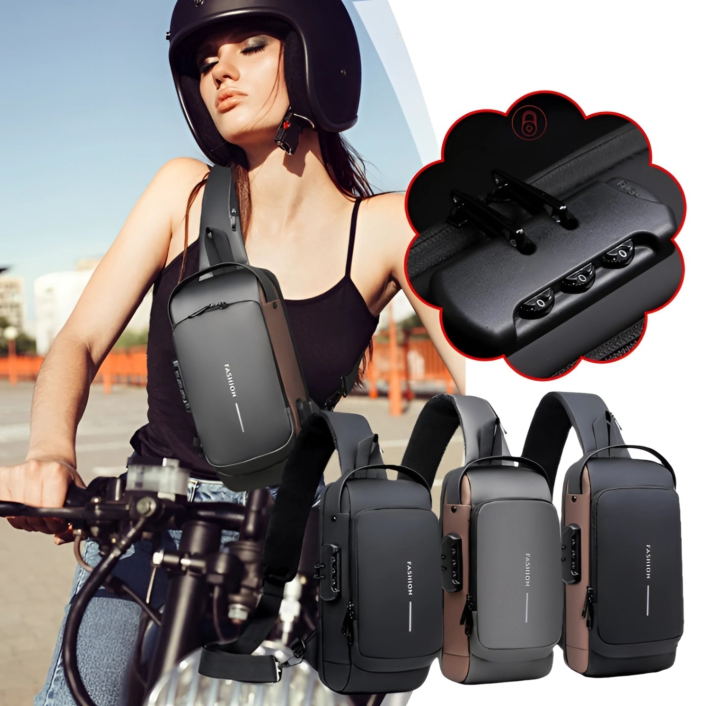 Fudus-Diebstahl USB Rucksack Herren - Wasserdicht & Ergonomisch