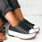 Damen Plattform Sneaker mit Stern