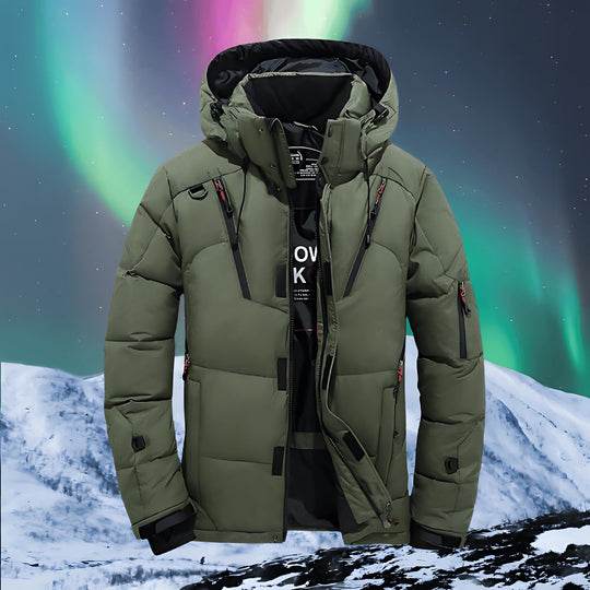 Herren Arctic Winter Parka Isolierte Jacke Mehrere Taschen