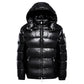 Damen Luxus Glänzende Daunenjacke