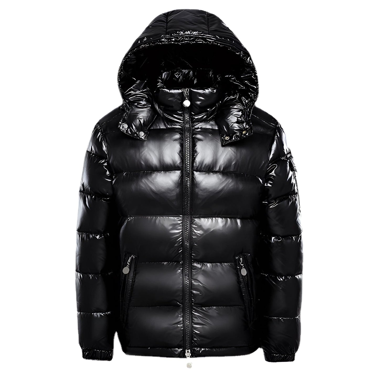 Damen Luxus Glänzende Daunenjacke