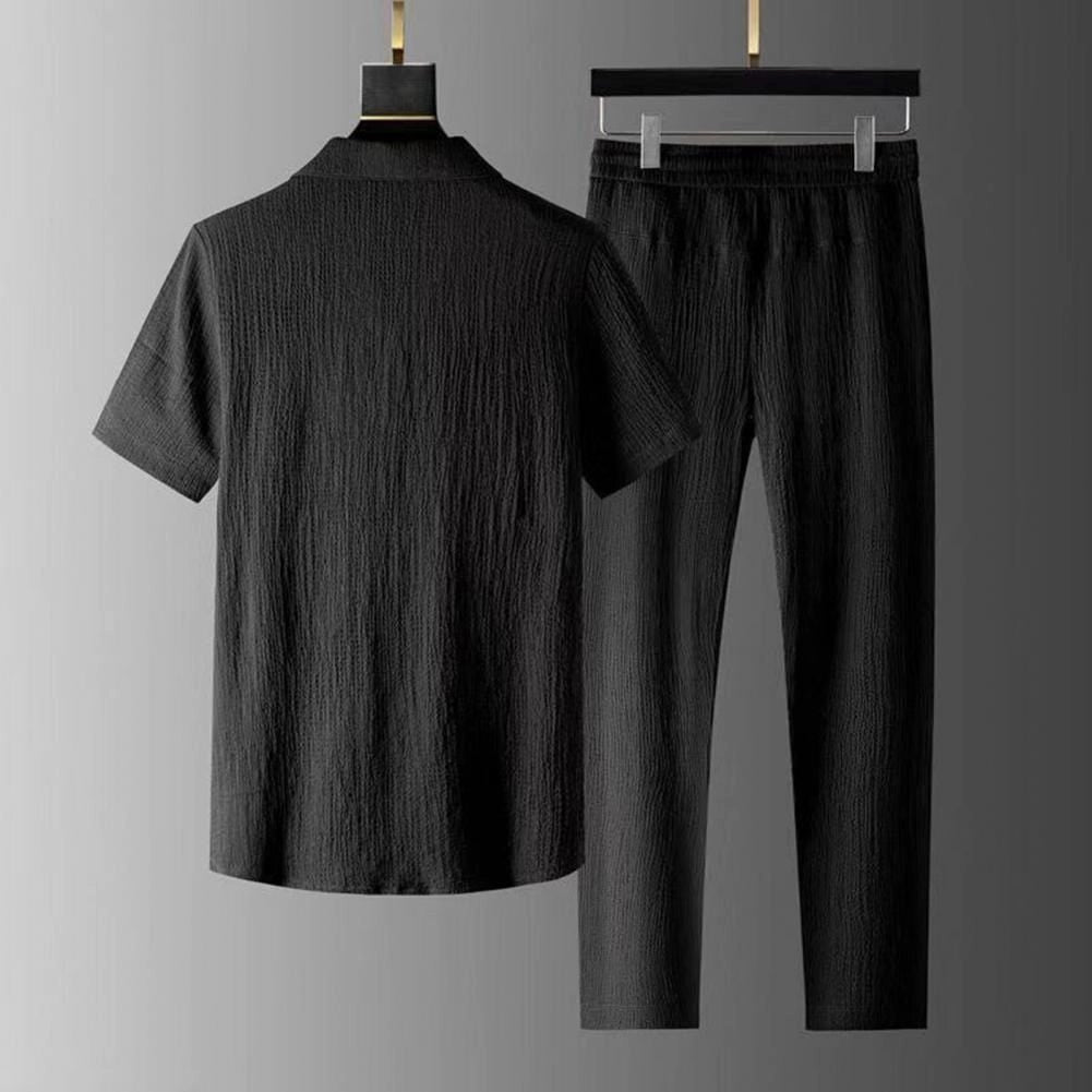 Herren Pyjama Set Baumwolle Designer Schwarz-Weiß