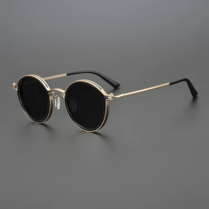Damen Vintage Sonnenbrille Mit Goldrahmen