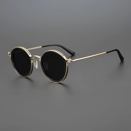 Damen Vintage Sonnenbrille Mit Goldrahmen