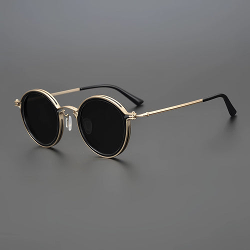 Damen Vintage Sonnenbrille Mit Goldrahmen