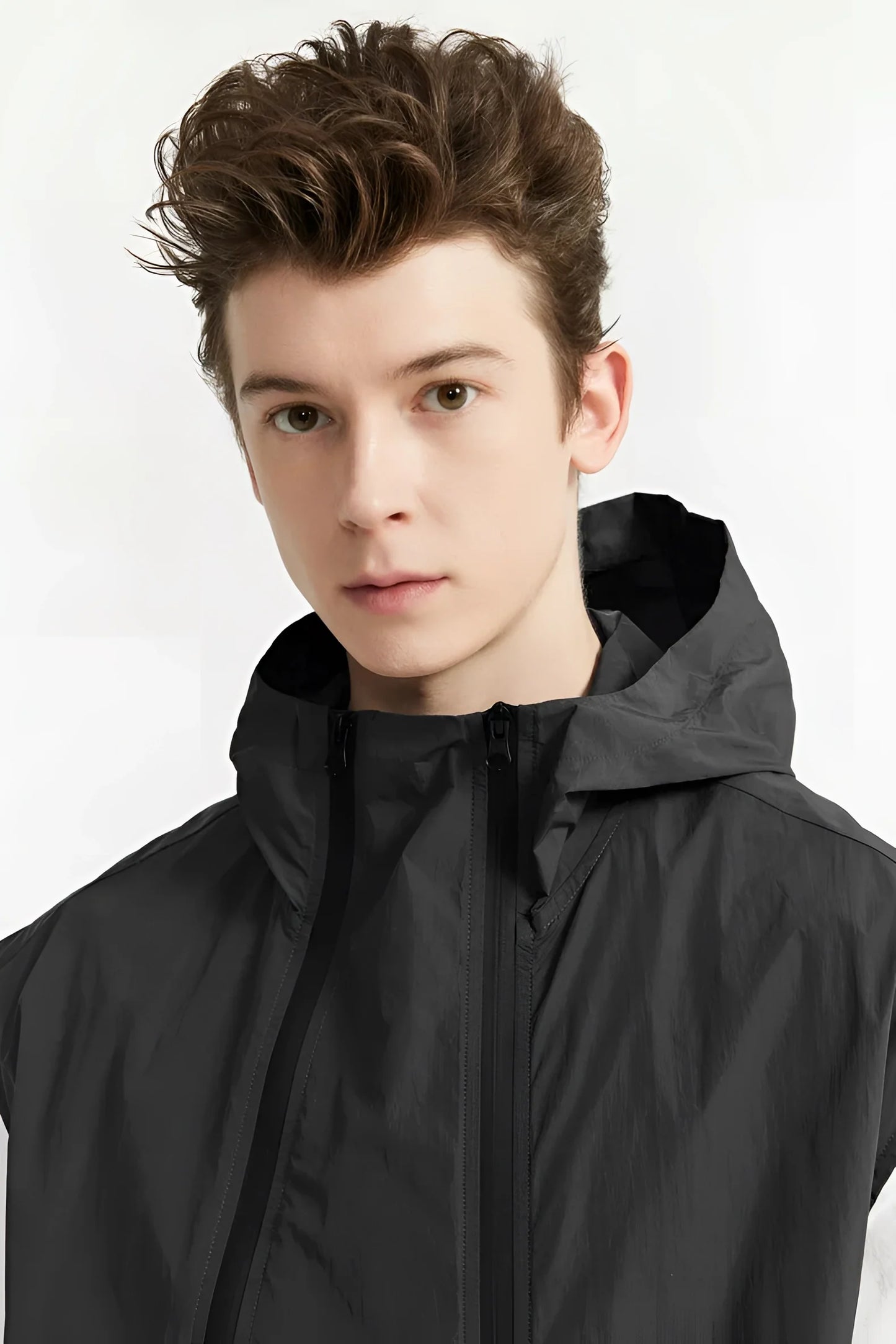 Herren Cargo Rock Schwarz Urban Fashion Kilt Streetwear