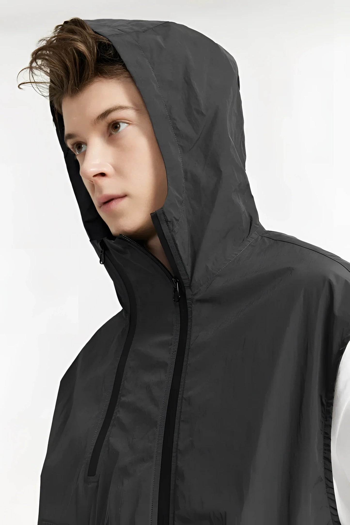 Herren Cargo Rock Schwarz Urban Fashion Kilt Streetwear