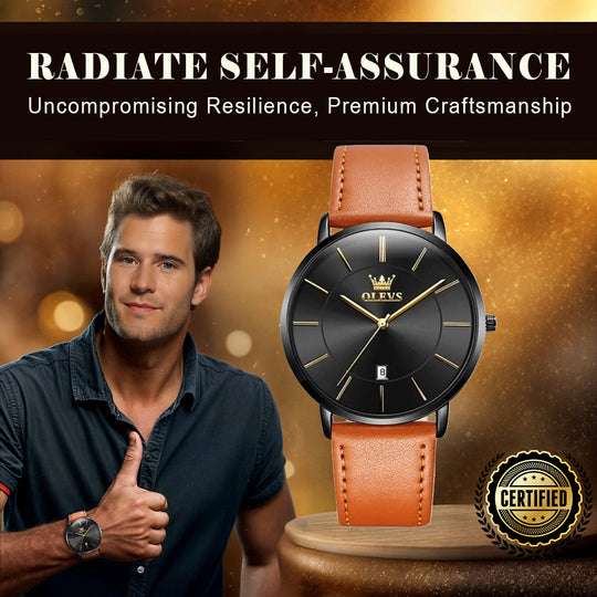 Damen Ultra Dünne Minimalistische Armbanduhr Stilvoll