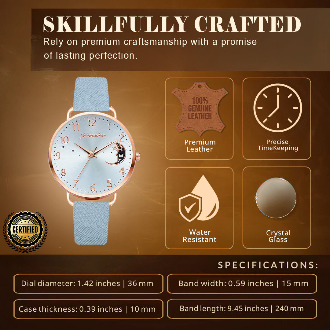 Damen Leichtgewicht Mond Inspirierte Armbanduhr Und Armbänder Satz