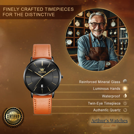 Damen Ultra Dünne Minimalistische Armbanduhr Stilvoll