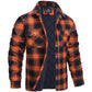 Herren Holzfällerjacke Klassisches Karomuster