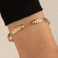 Goldfarbiges Mix Match Armband Elegant Vielseitig