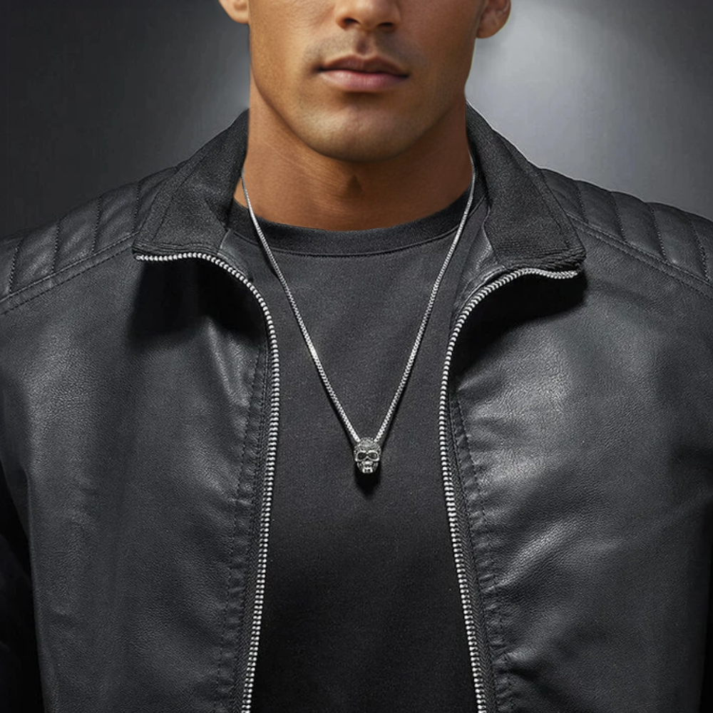 Herren Klassische Lederjacke