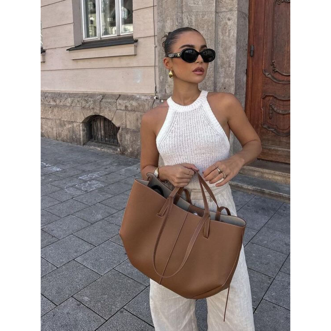 Geräumige Einkaufstasche Damen Stylisch Vielseitig