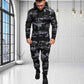 Herren Stylischer Moderner Camouflage Trainingsanzug