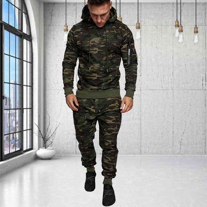 Herren Stylischer Moderner Camouflage Trainingsanzug