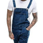 Denim Overall Lässig Verstellbare Träger