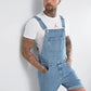 Denim Overall Lässig Verstellbare Träger
