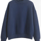 Bequemer Lockerer Basic-Pullover