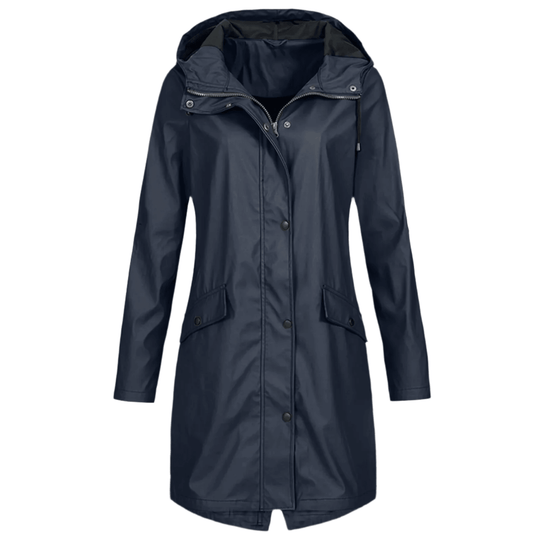 Regenmantel Lang Wasserdicht Allwetter Jacke