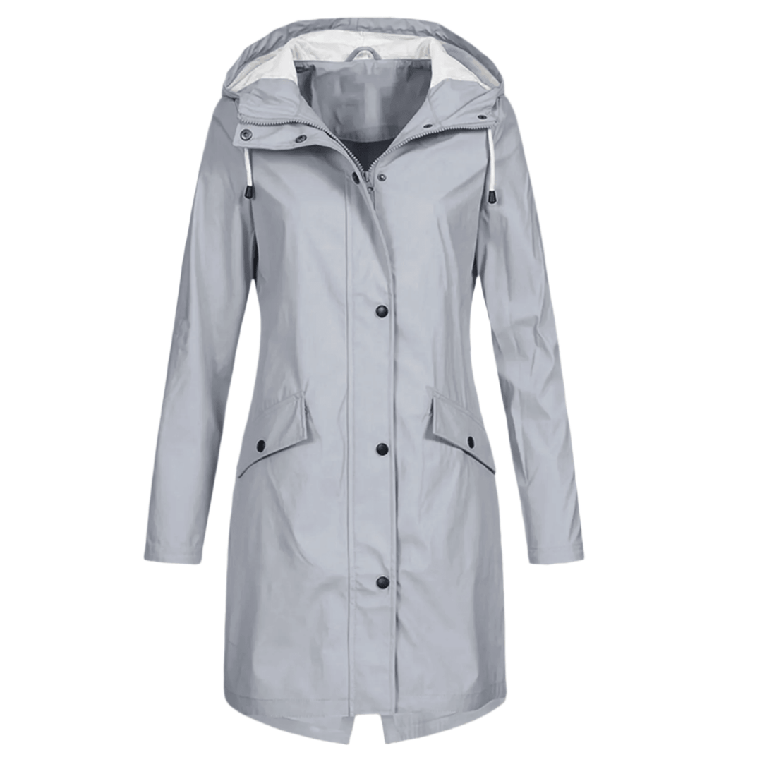 Regenmantel Lang Wasserdicht Allwetter Jacke