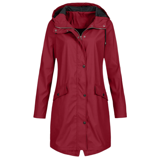 Regenmantel Lang Wasserdicht Allwetter Jacke
