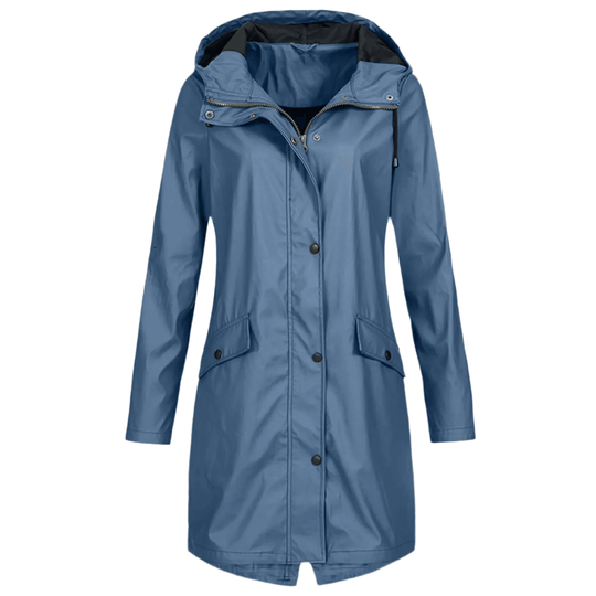 Regenmantel Lang Wasserdicht Allwetter Jacke