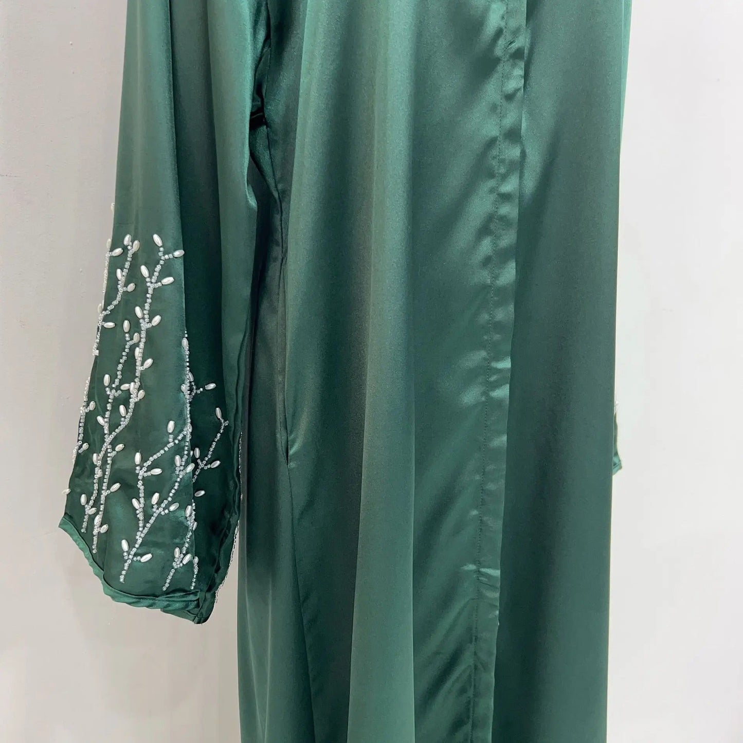 Damen Bestickte Ärmels Abaya für Elegante Anlässe