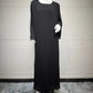 Abaya Kleid Falten Langarm Bescheiden