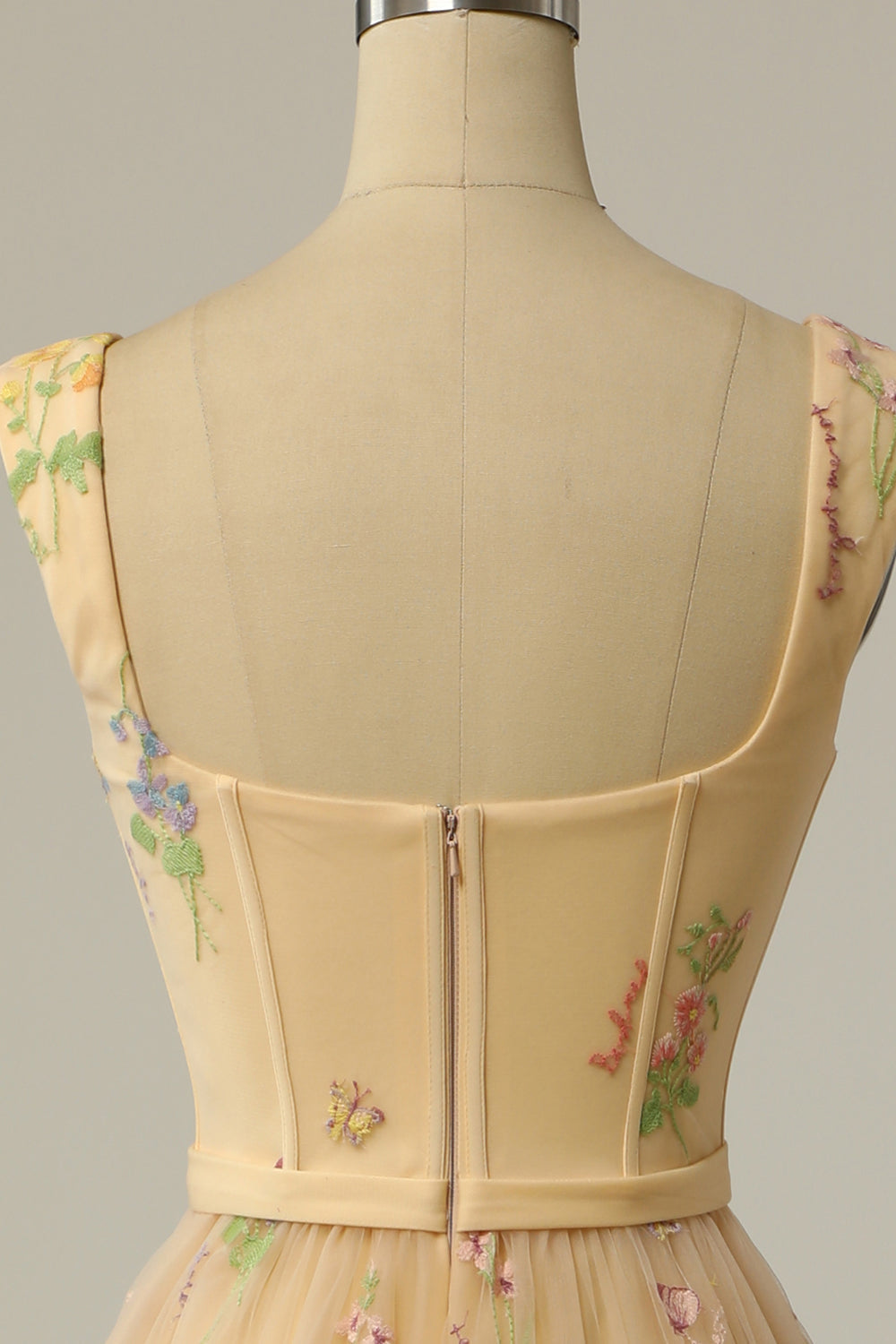 Damen Stilvolles Langes Grünes A-Linien Ballkleid Mit Stickerei