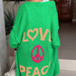 Damen Love & Peace Strickjacke