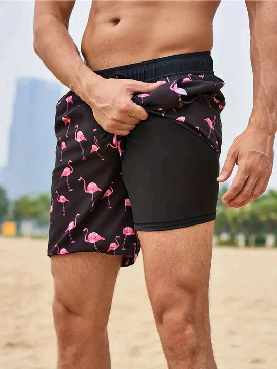 Herren Badeshorts Aus Leichtem Schnell Trocknendem Stoff