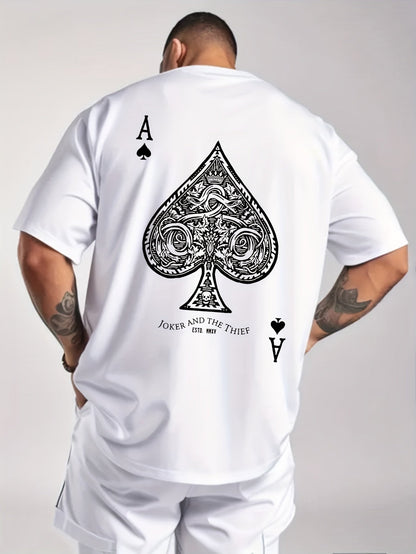 Fudus | Weinlese Ace of Spades Druck Sommer T-shirt