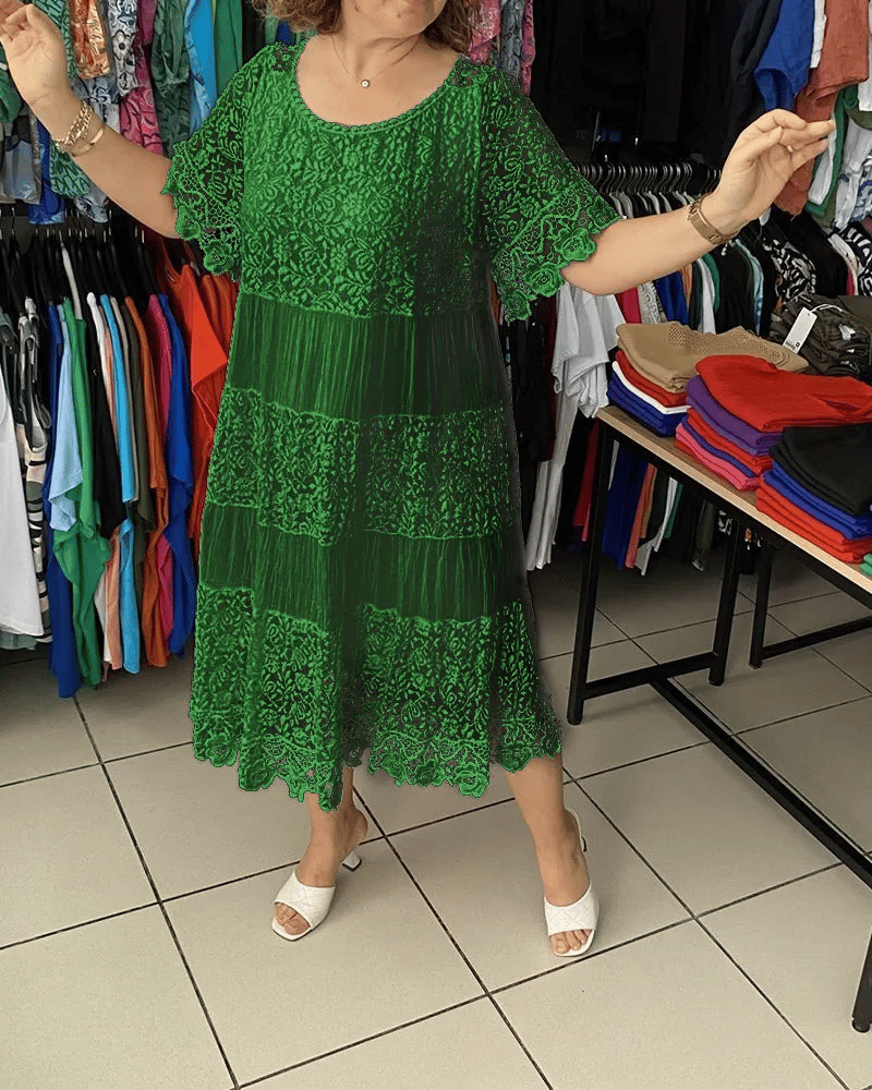 Fudus | Stilvolles Kleid Mit Feiner Spitzenverzierung