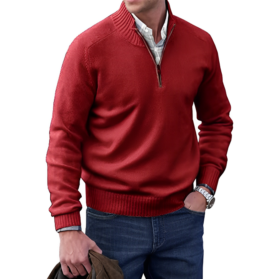 Herren Pullover Elegant Einzigartig Reißverschluss Atmungsaktiv