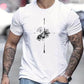 Herren Bequemes T-shirt Bedruckt