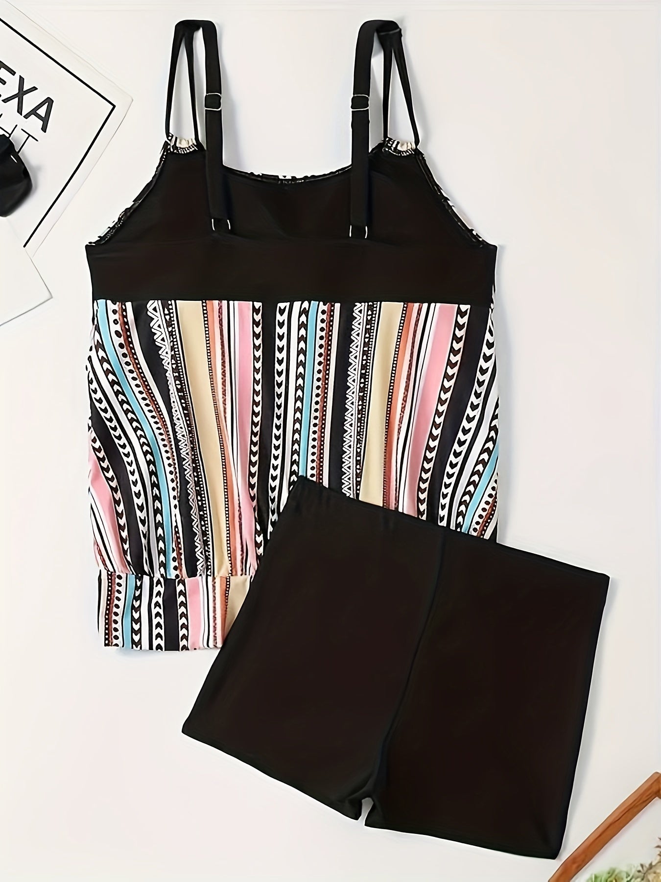 Damen Muster Tankini Top