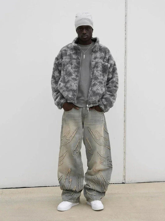 Herren Modische Retro Baggy Jeans