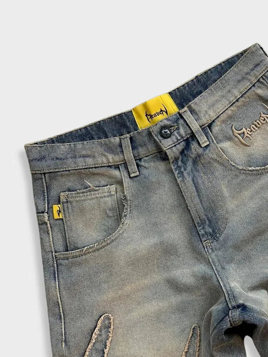 Herren Modische Retro Baggy Jeans