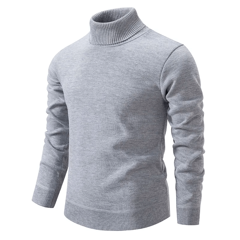 Rollkragenpullover Herren Weich Elegant