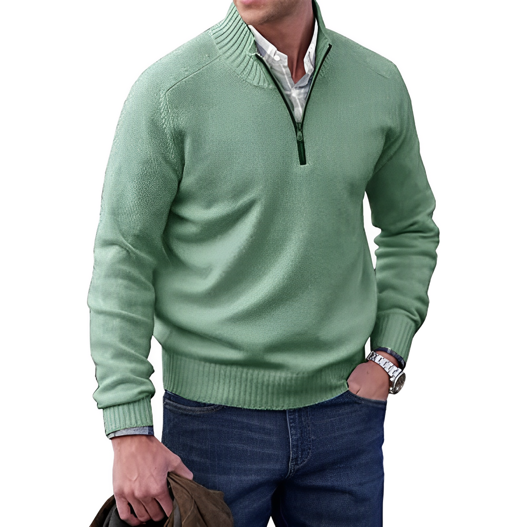 Herren Pullover Elegant Einzigartig Reißverschluss Atmungsaktiv