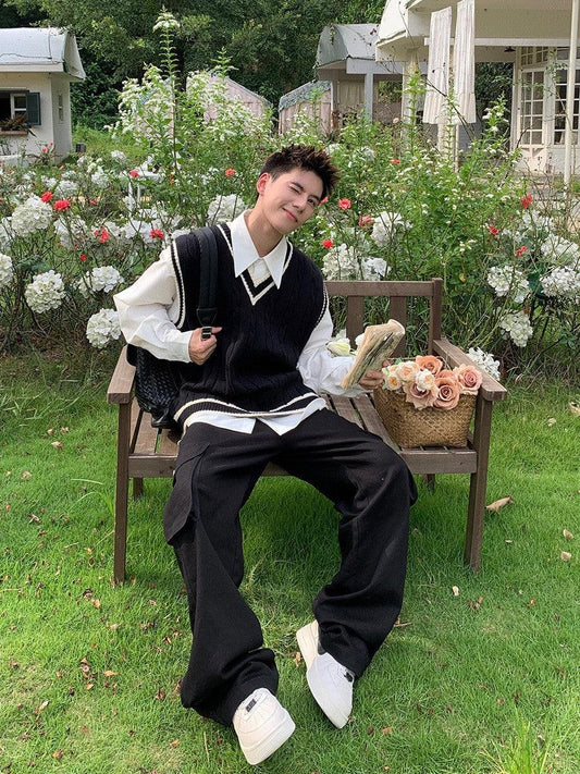 Fudus | V-ausschnitt Pullover Weste