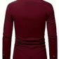 Fudus Herren Slim Fit Hemd - Einfarbiges Elegantes Langarmhemd