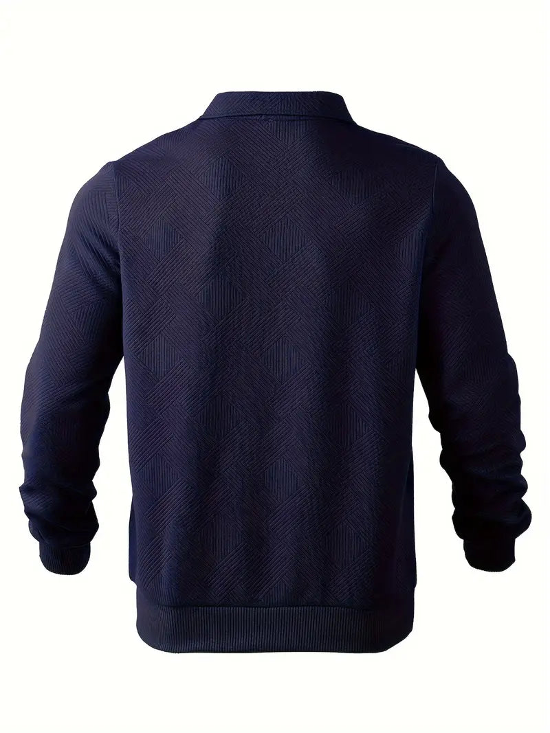 Geometrischer Herrenpullover