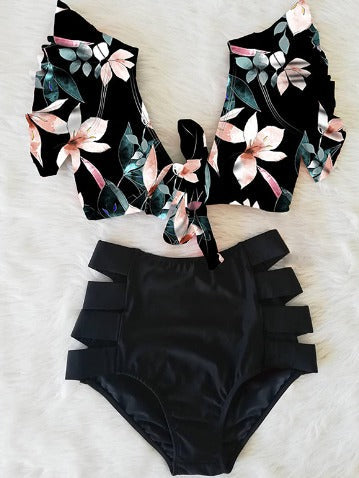 Fudus | Mia Florales Rüschen-bikini-set Für Stil Und Komfort